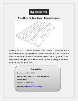 track chain for case dozer tracksnteeth com