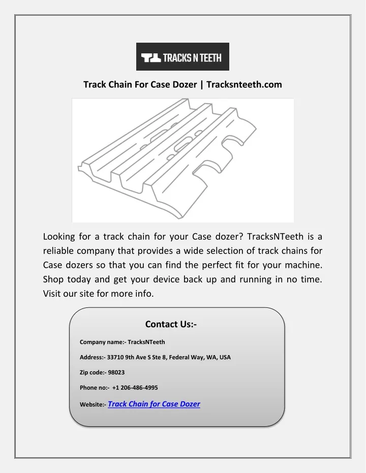 track chain for case dozer tracksnteeth com