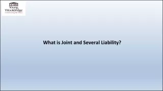 what is joint and several liability