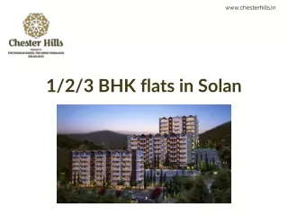 1/2/3 BHK flats in Solan