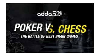 How Similar Are Poker and Chess?