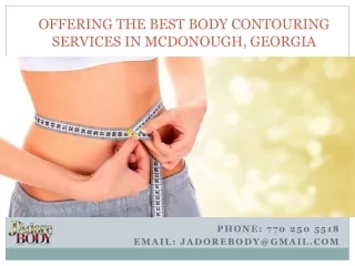 Offering The Best Body Contouring Services In McDonough