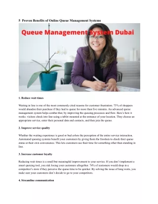 5 proven benefits of online queue management