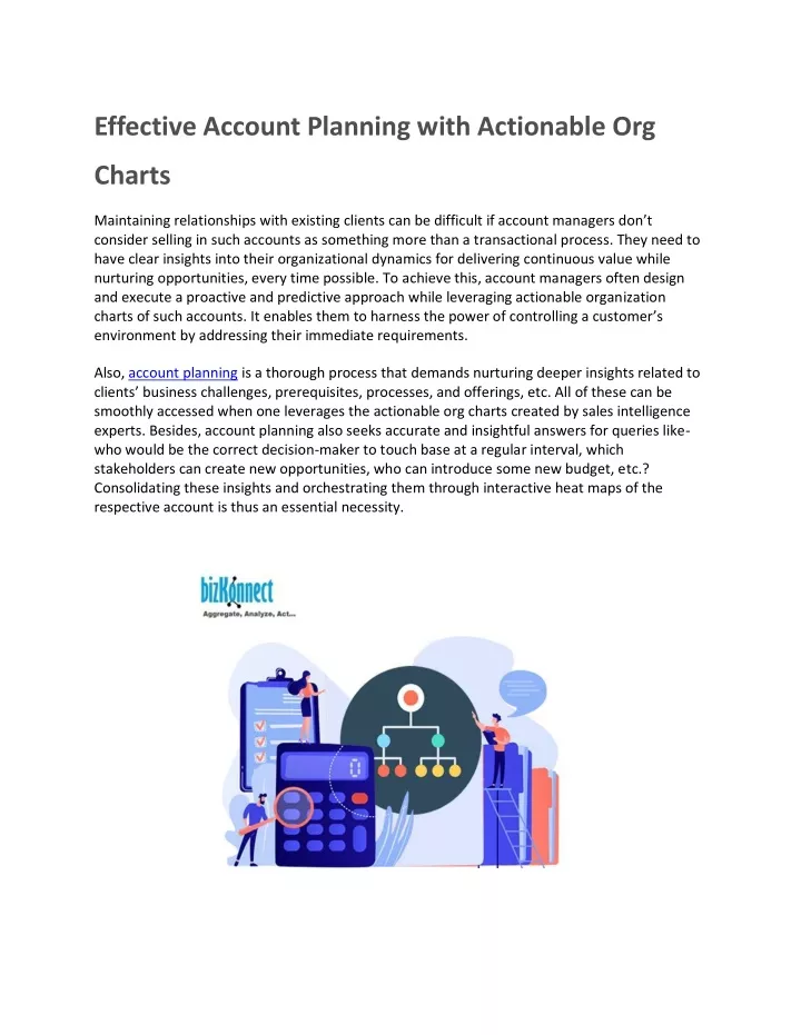 effective account planning with actionable org