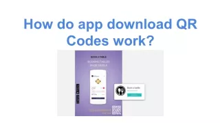 How do app download QR Codes work?
