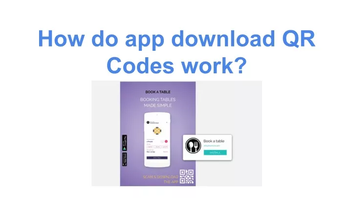 how do app download qr codes work