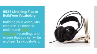 IELTS Listening Tips to Build Your Vocabulary