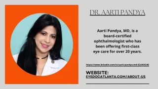 About Dr. Aarti Pandya