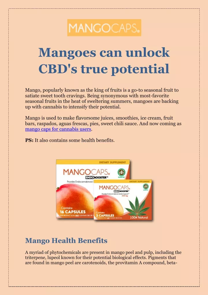 mangoes can unlock cbd s true potential