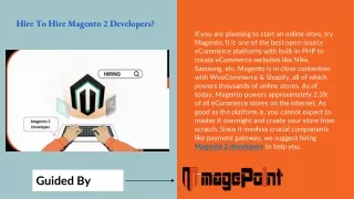 hire to hire magento 2 developers