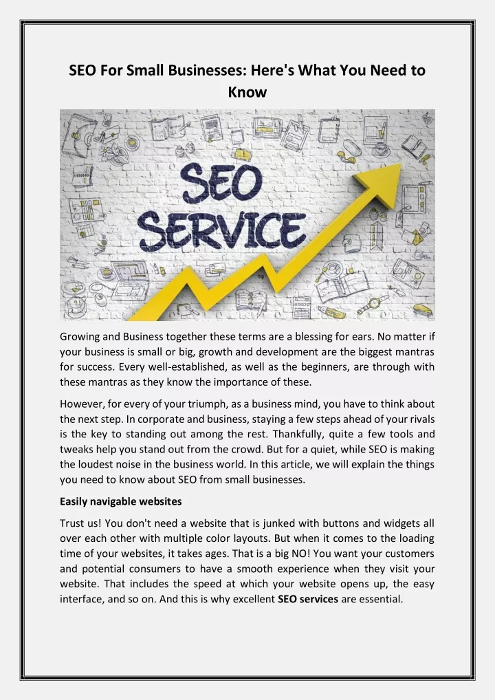 seo for small businesses here s what you need