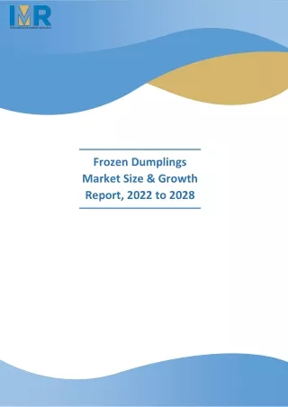 Frozen Dumplings Market