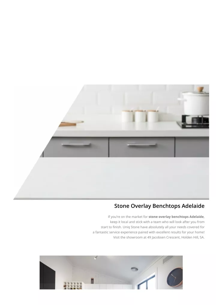 stone overlay benchtops adelaide