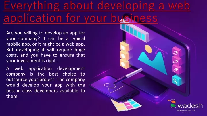 everything about developing a web application for your business