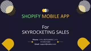 shopify mobile app
