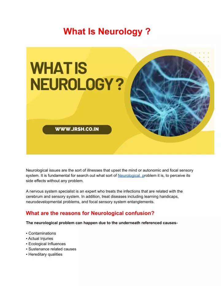 what is neurology