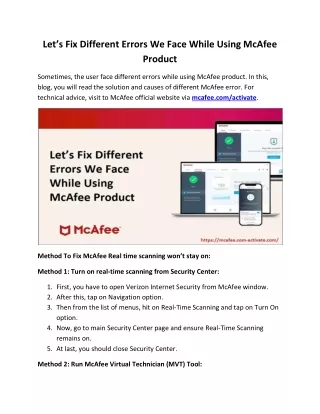 let s fix different errors we face while using