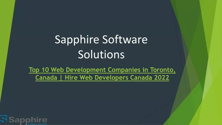 sapphire software solutions