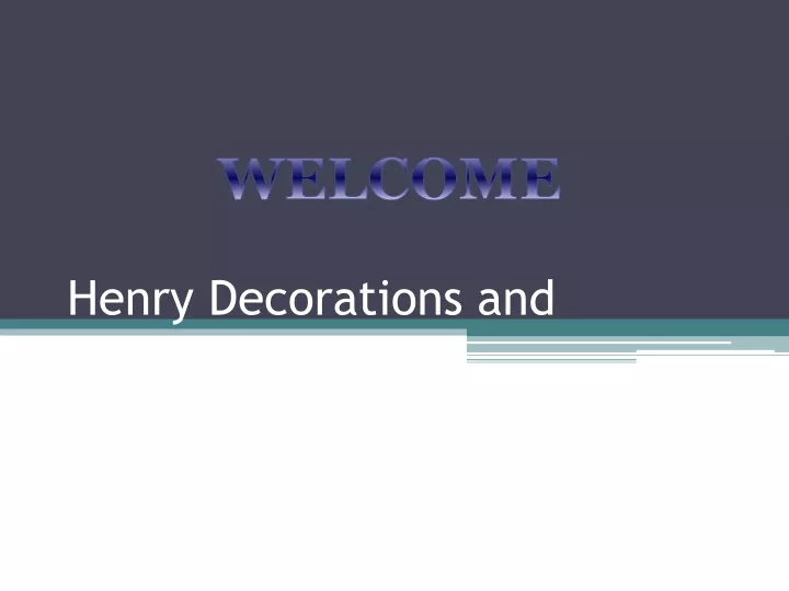 henry decorations and refurbishment ltd