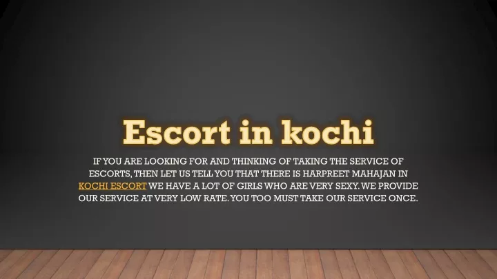 escort in kochi