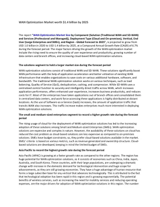 wan optimization market worth 1 4 billion by 2025