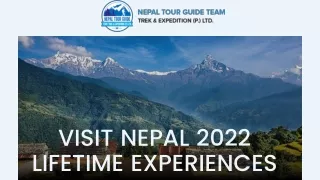 visit nepal 2022 lifetime experiences