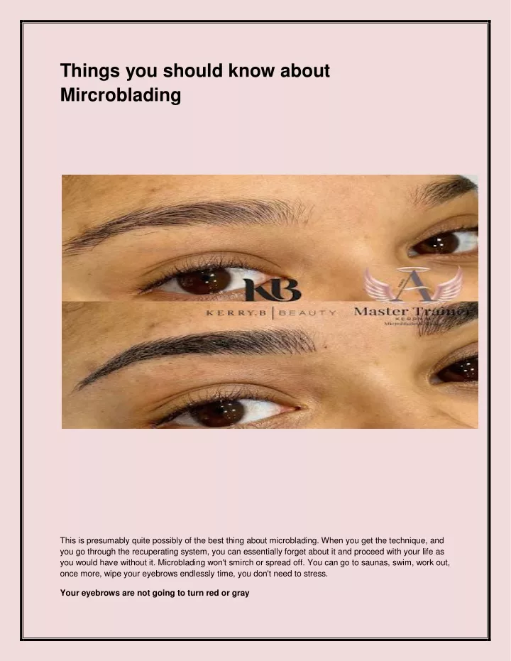 things you should know about mircroblading