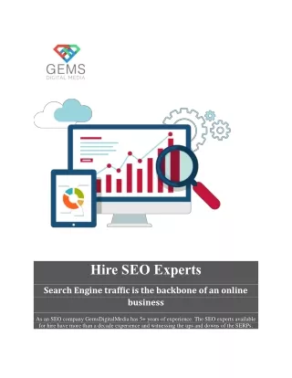 Hire us for seo services-Gems digital media