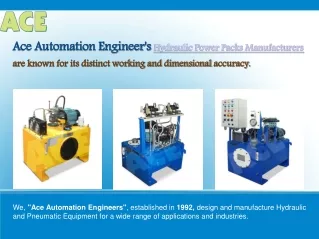 Hydraulic Power Pack manufacturers in India