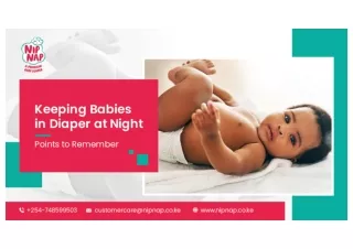 Keeping Babies in Diaper at Night: Points to Remember