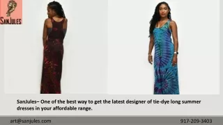 Shop Latest Collection Of Tie-Dye Long Summer Dresses Online
