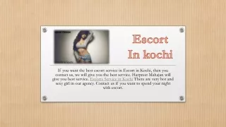 Kochi in escort