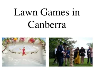 Lawn Games in Canberra