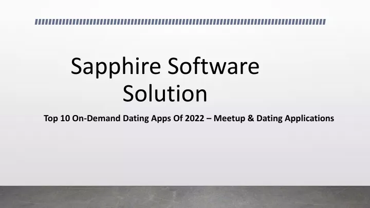 sapphire software solution