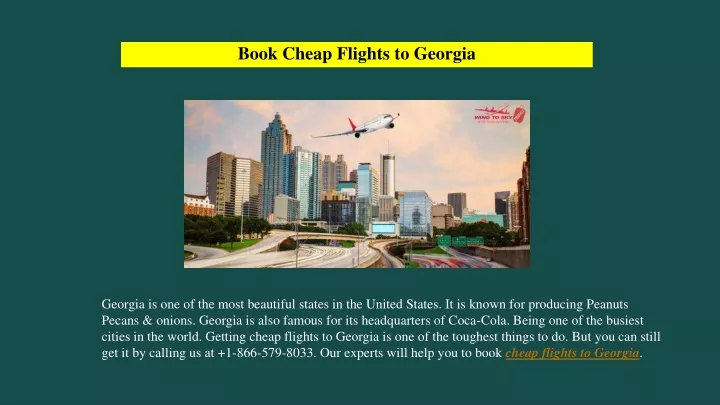 book cheap flights to georgia
