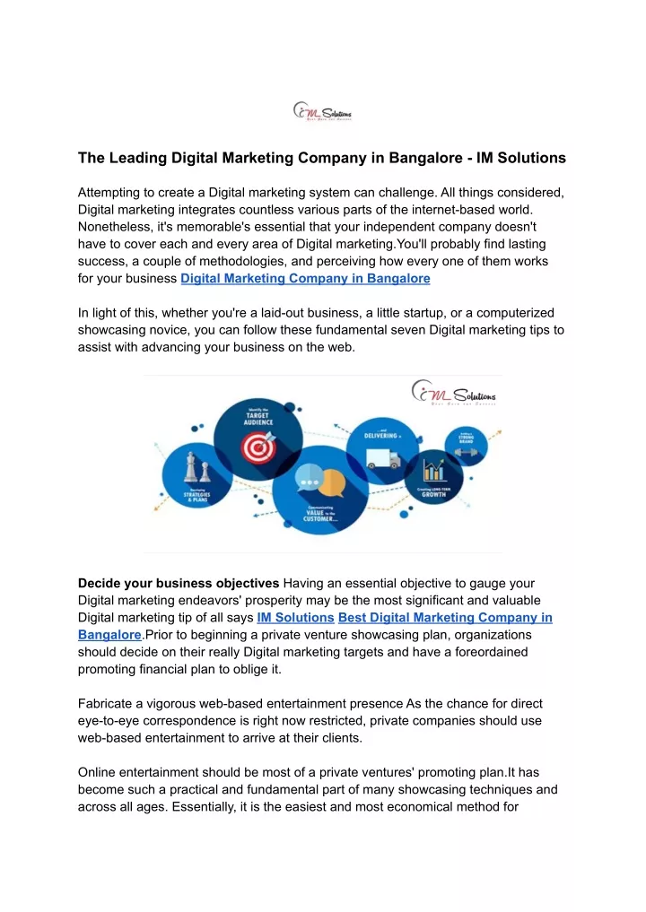 the leading digital marketing company