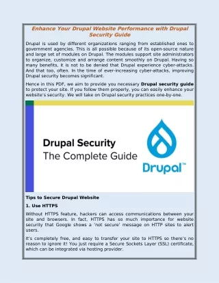 enhance your drupal website performance with
