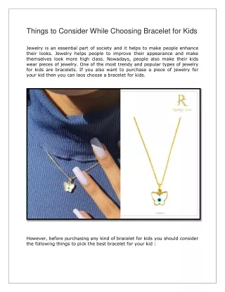 things to consider while choosing bracelet