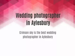 Wedding photograher in Aylesbury