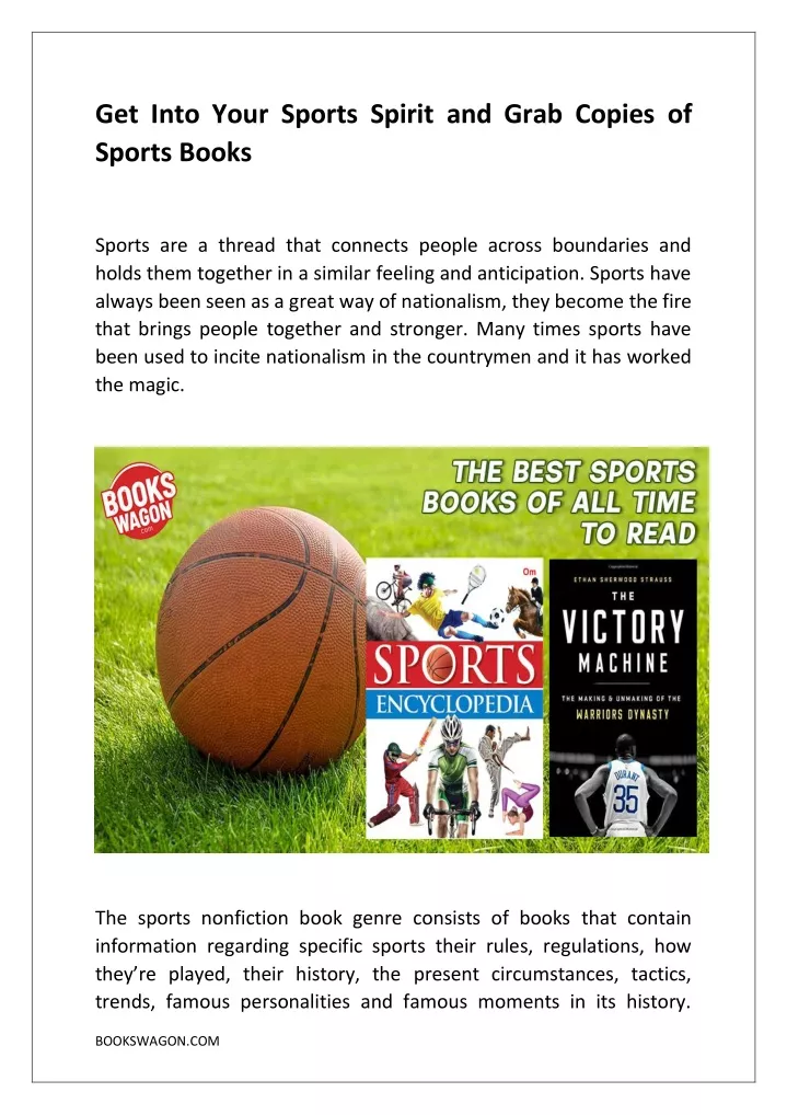get into your sports spirit and grab copies