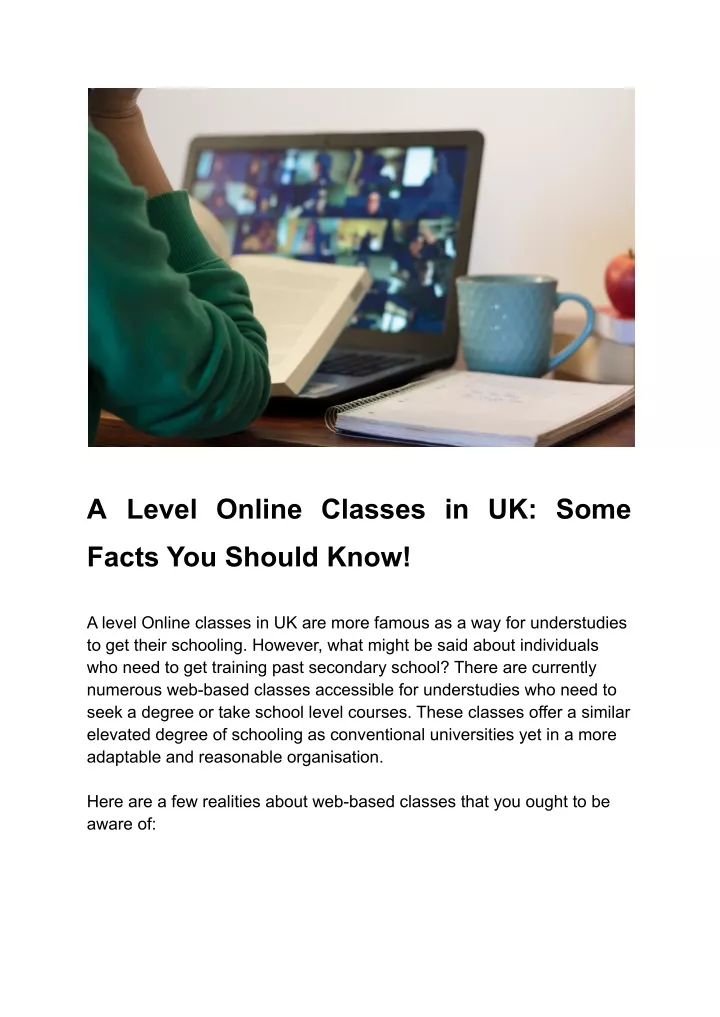 a level online classes in uk some