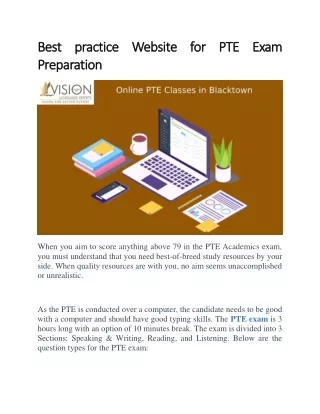 best practice website for pte exam best practice