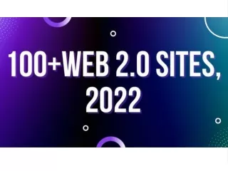 100 Web 2. Sites, 2022