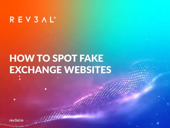 how to spot fake exchange websites