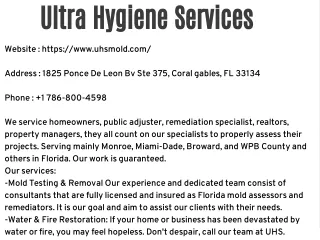 Ultra Hygiene Services