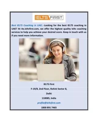 Best Ielts Coaching In Uae  Ae.ieltsfirst.com