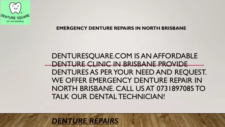 emergency denture repairs in north brisbane