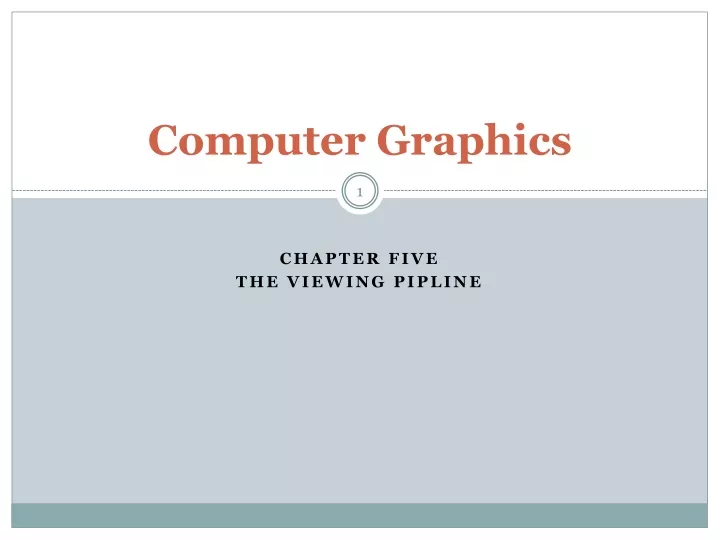 computer graphics