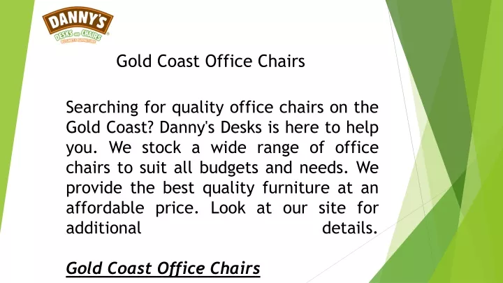 gold coast office chairs