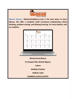 abacus classes mastermindabacus com is the best